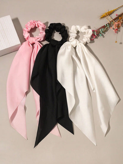 Satin Tail Scrunchies