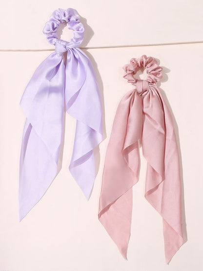 Satin Tail Scrunchies