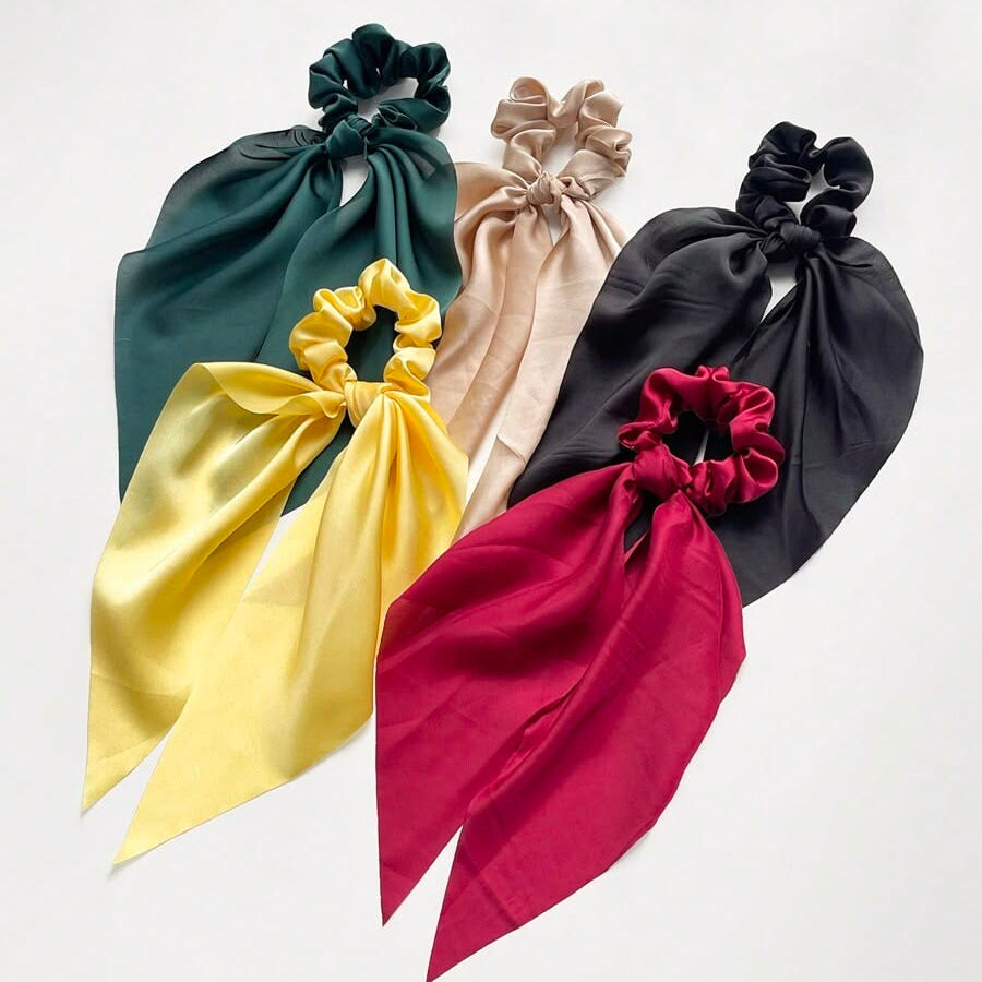 Satin Tail Scrunchies