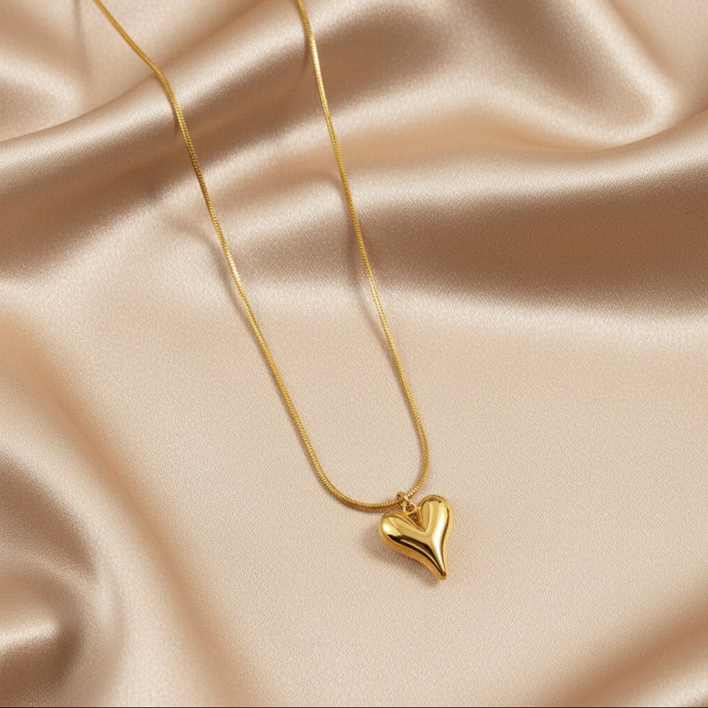 Premium Anti-Tarnish Heart Pendant Necklace