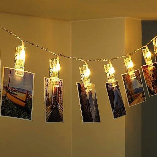 LED Clips Light with HD Print Photographs