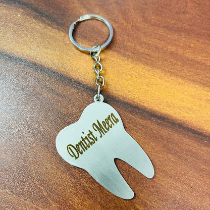 Personalized Silver-Plated Keychain
