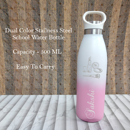 Personalized Kids Dual Shade Vacuum Bottle (500 ML)