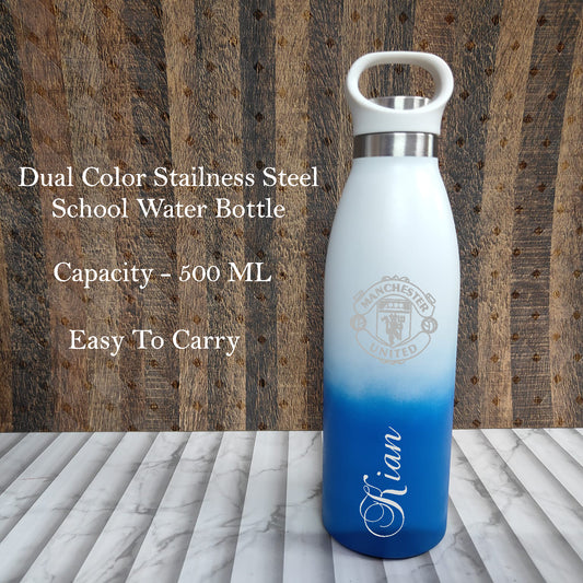 Personalized Kids Dual Shade Vacuum Bottle (500 ML)
