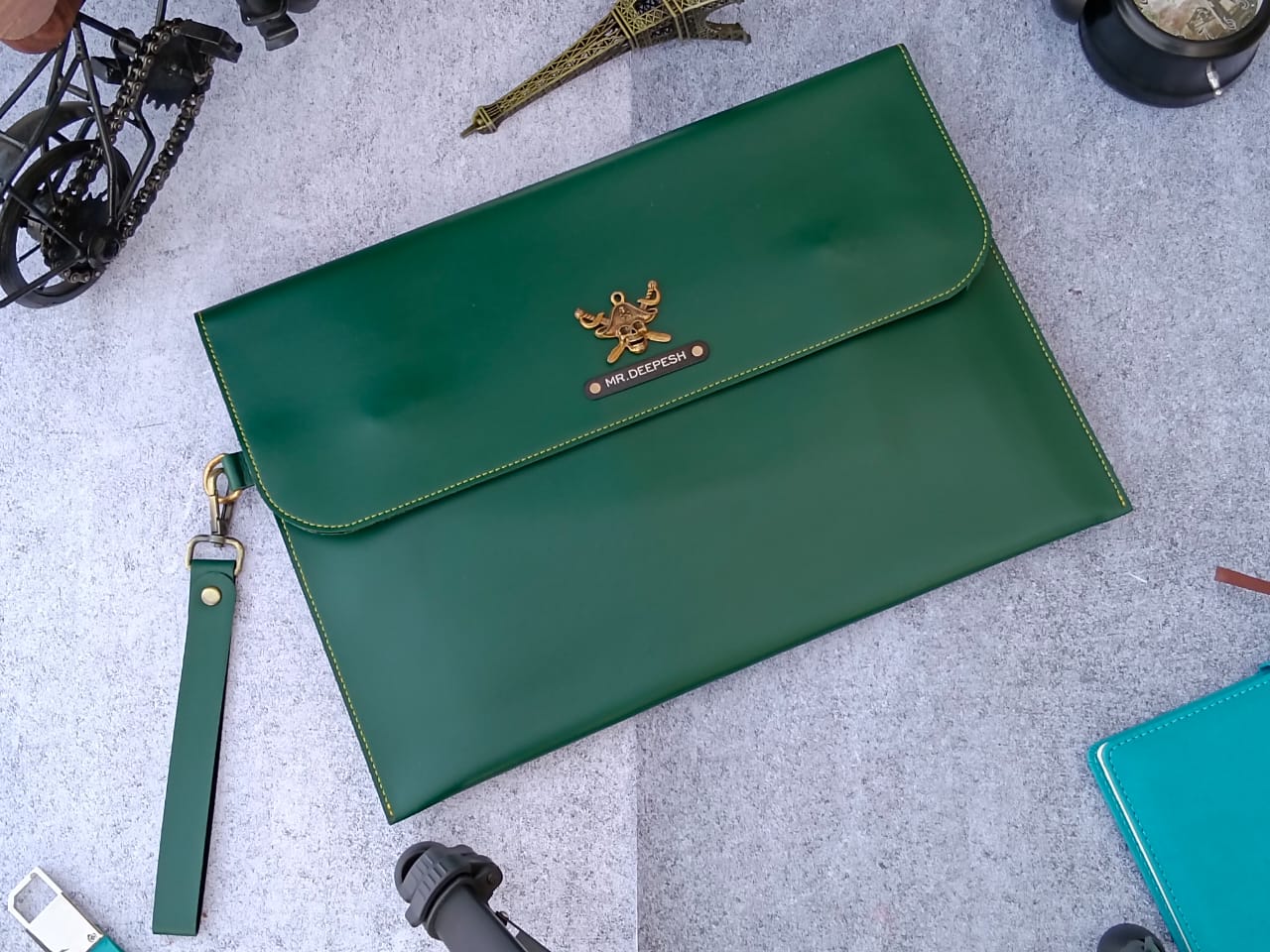 Personalized Leather Laptop & MacBook Sleeve