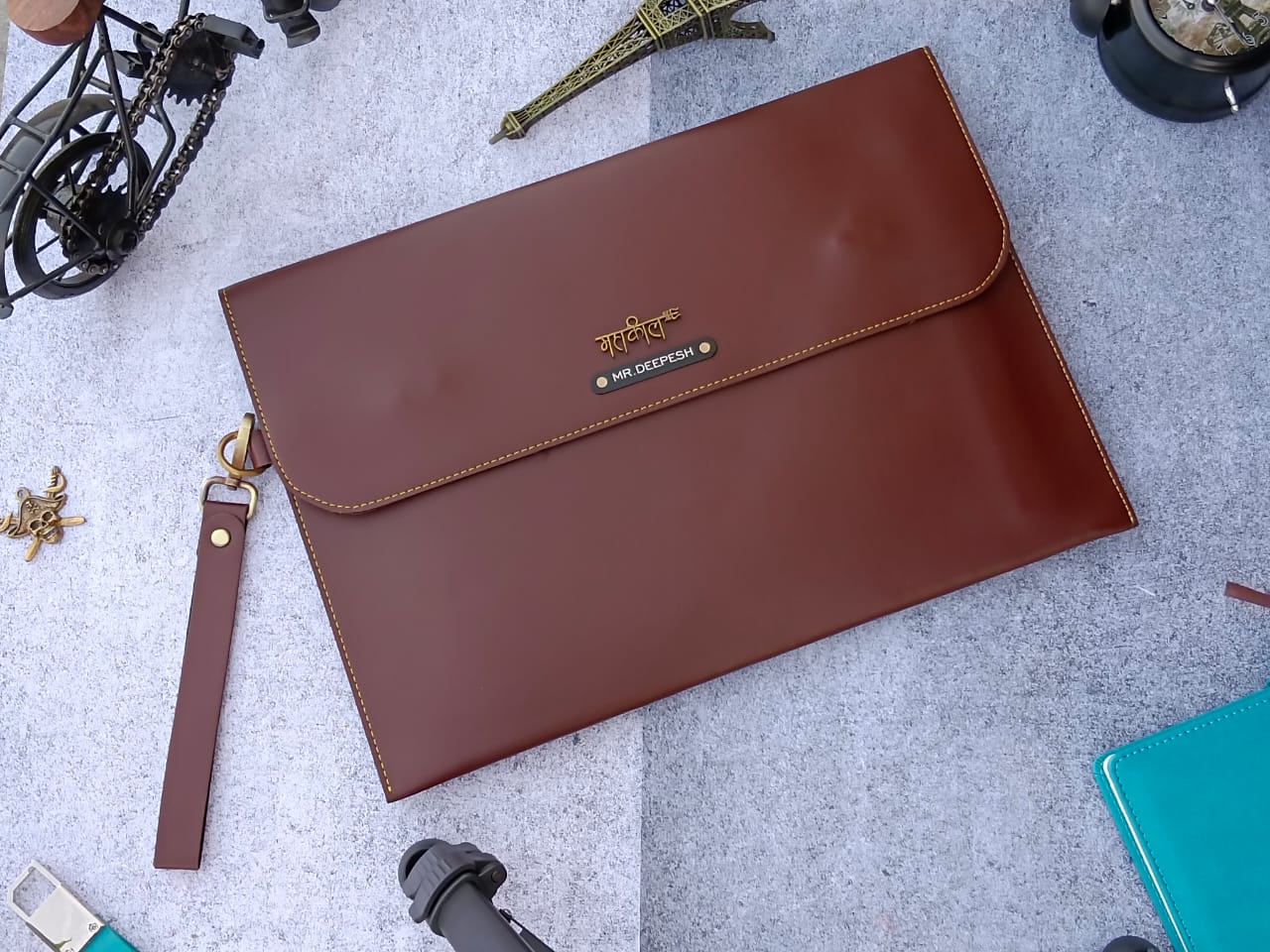 Personalized Leather Laptop & MacBook Sleeve