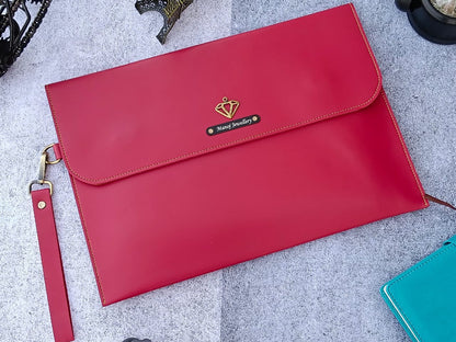 Personalized Leather Laptop & MacBook Sleeve
