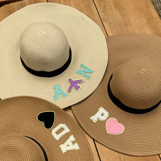 Personalized Monogram Straw Hat