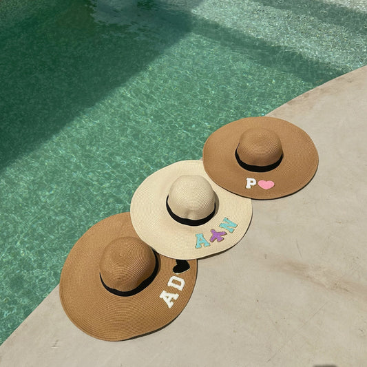 Personalized Monogram Straw Hat
