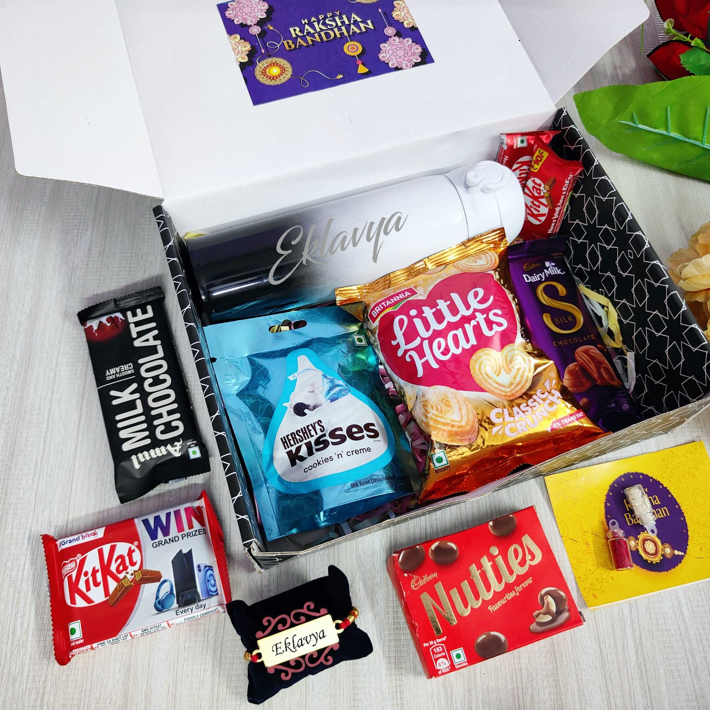 Personalized Rakhi & Sweet Treats Hamper