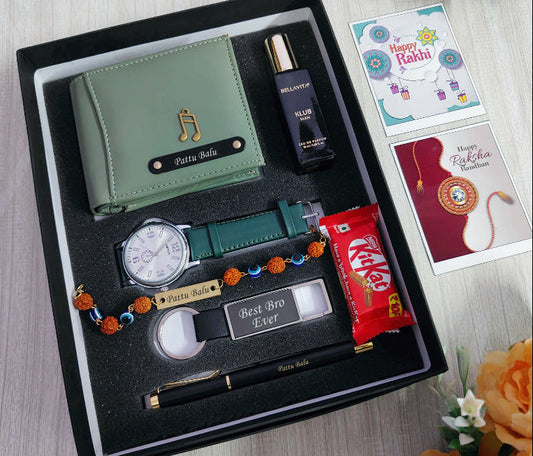 Personalized Supreme Lifestyle Rakhi Combo