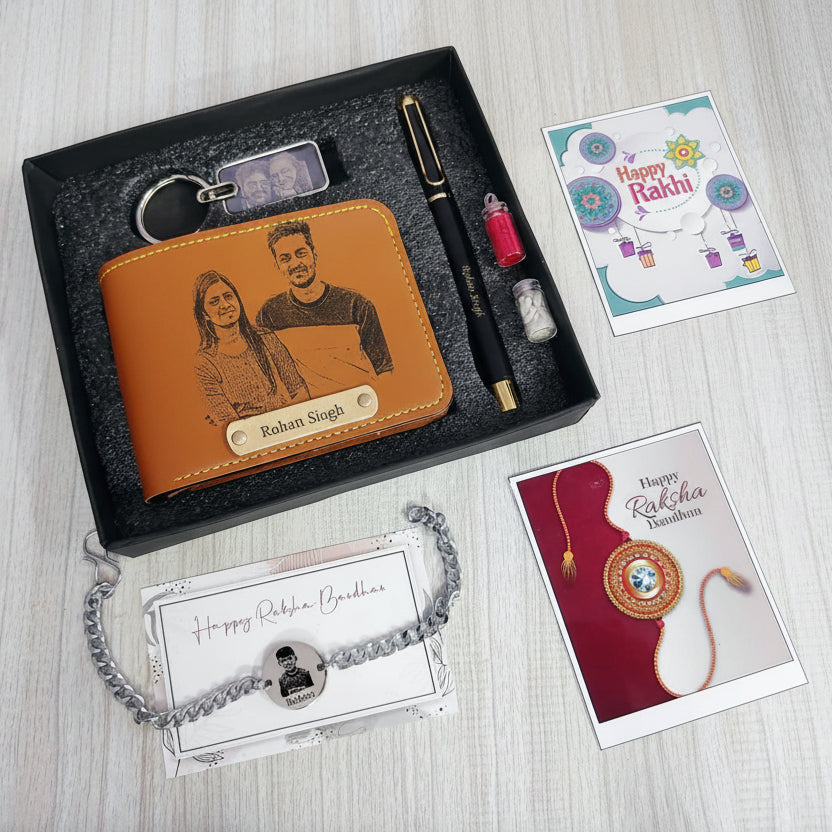 Personalized Premium Rakhi Combo