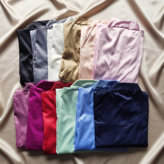 Personalized Satin Robe & Hairbrush Gift Set