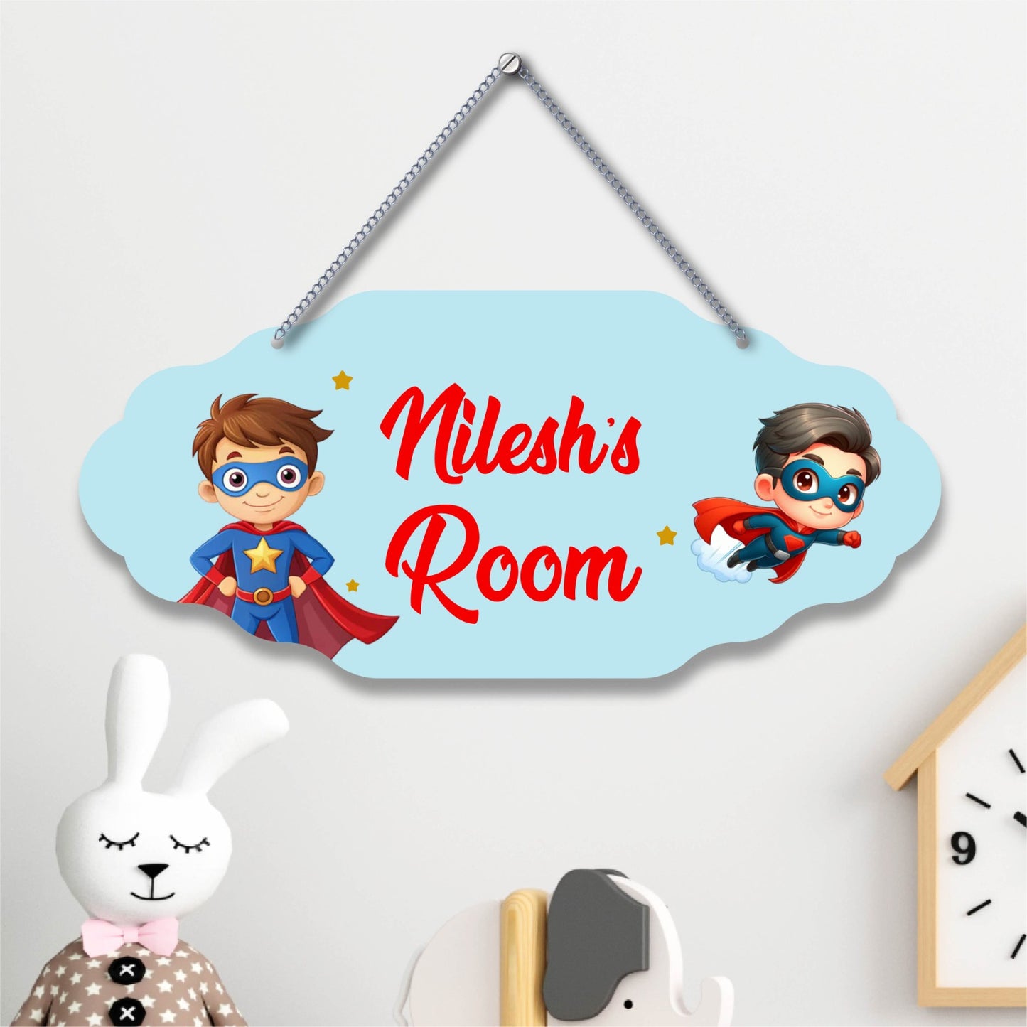 Personalized Kids MDF Door Plate