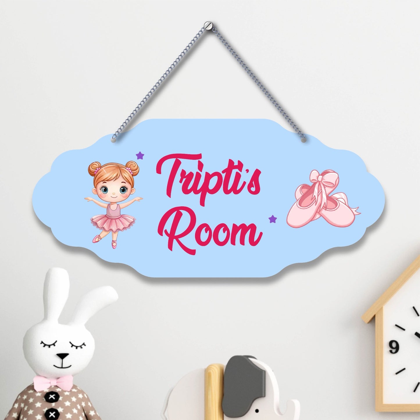 Personalized Kids MDF Door Plate