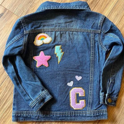 Personalized Kids Monogram Denim Jacket