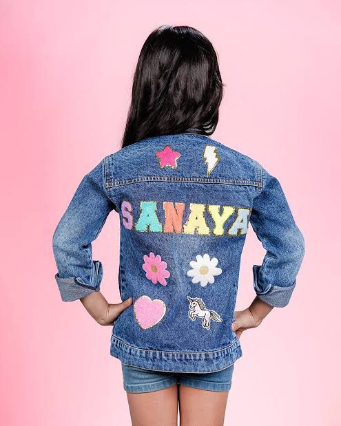 Personalized Kids Monogram Denim Jacket
