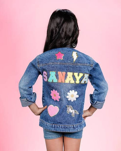 Personalized Kids Monogram Denim Jacket