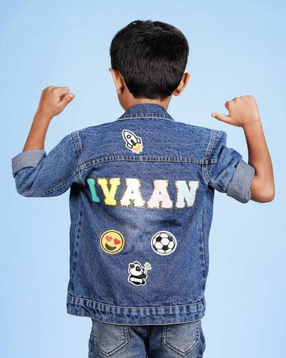 Personalized Kids Monogram Denim Jacket