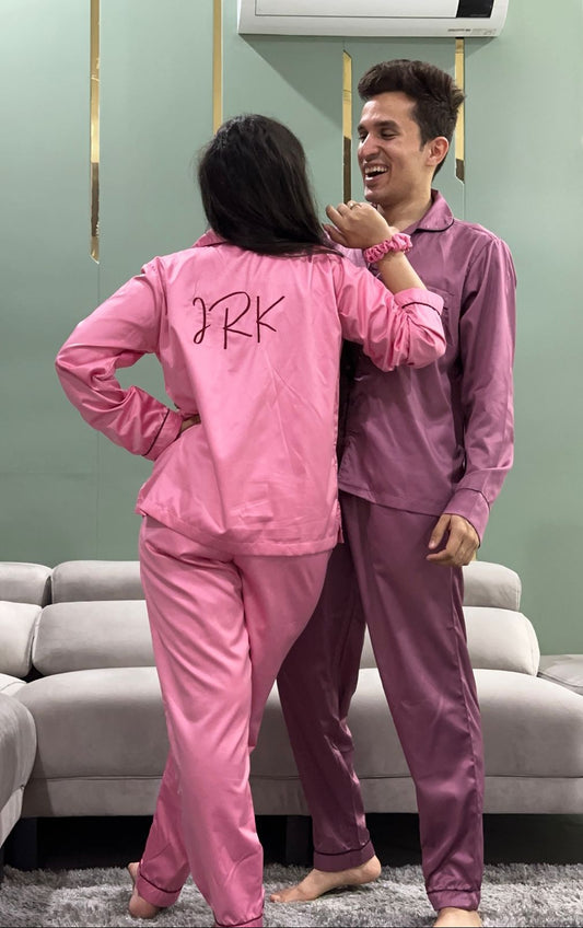 Personalized Satin Pyjama Set / Night Suit