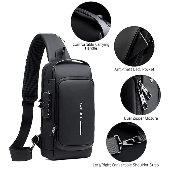 Personalized Unisex Anti-Theft Sling Bag