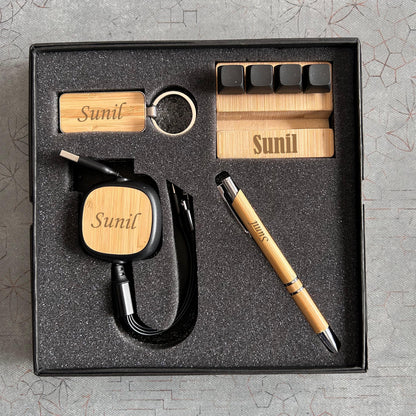 Premium Bamboo Corporate Gift Combo