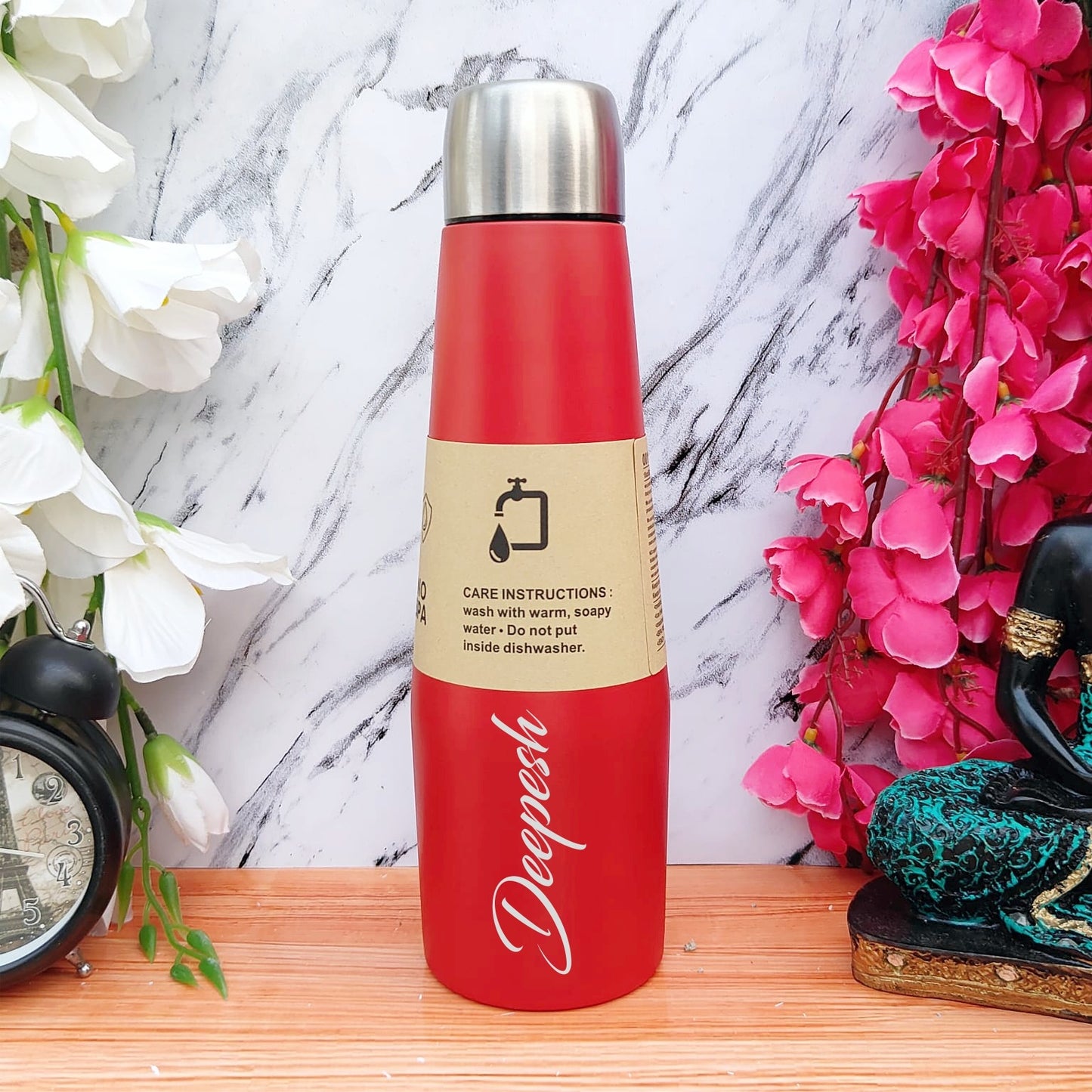 Personalized Slim Neck Vacuum Flask (500 ML)
