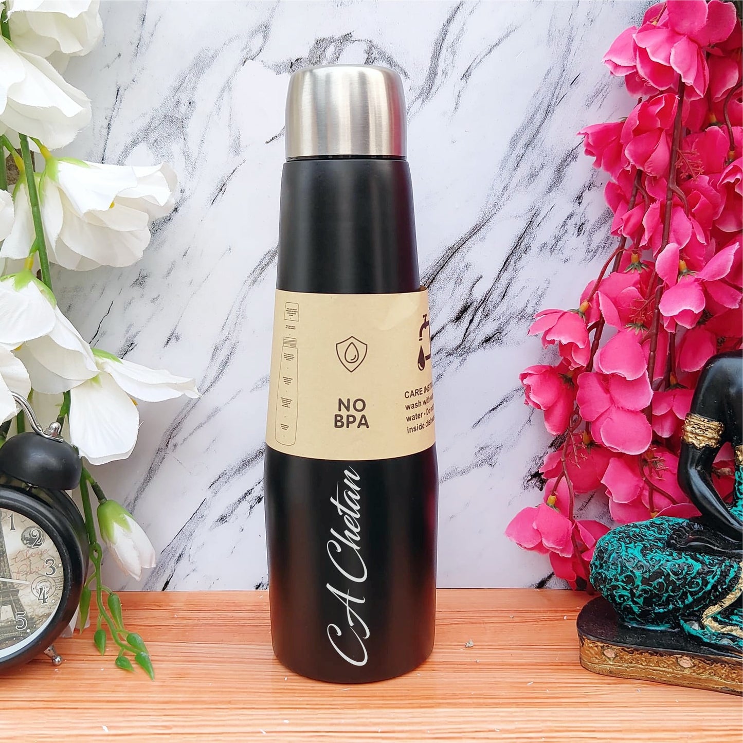 Personalized Slim Neck Vacuum Flask (500 ML)