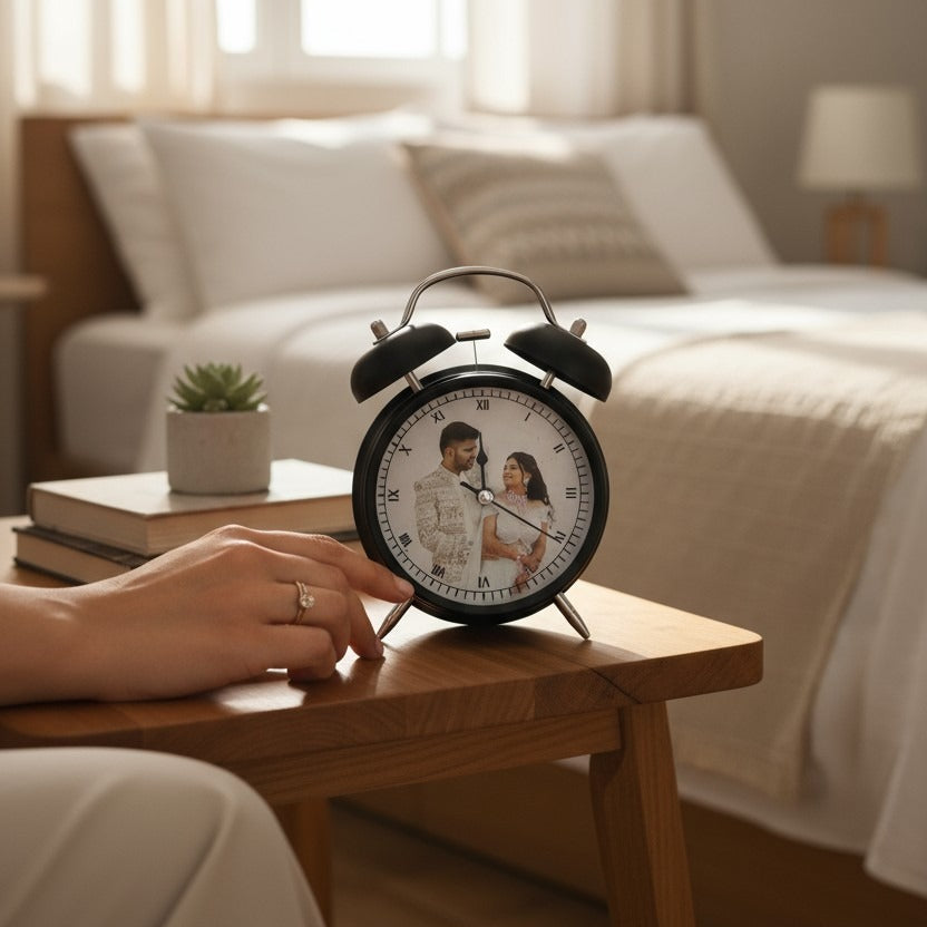 Personalized Photo Table Alarm Clock