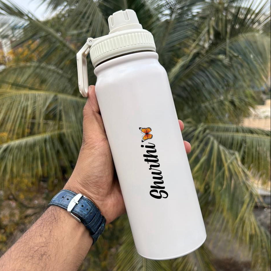 Personalized Hot & Cold Stainless Steel Sipper Bottle – Premium Quality