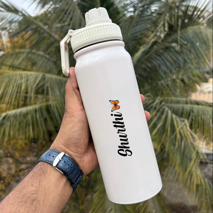 Personalized Hot & Cold Stainless Steel Sipper Bottle – Premium Quality