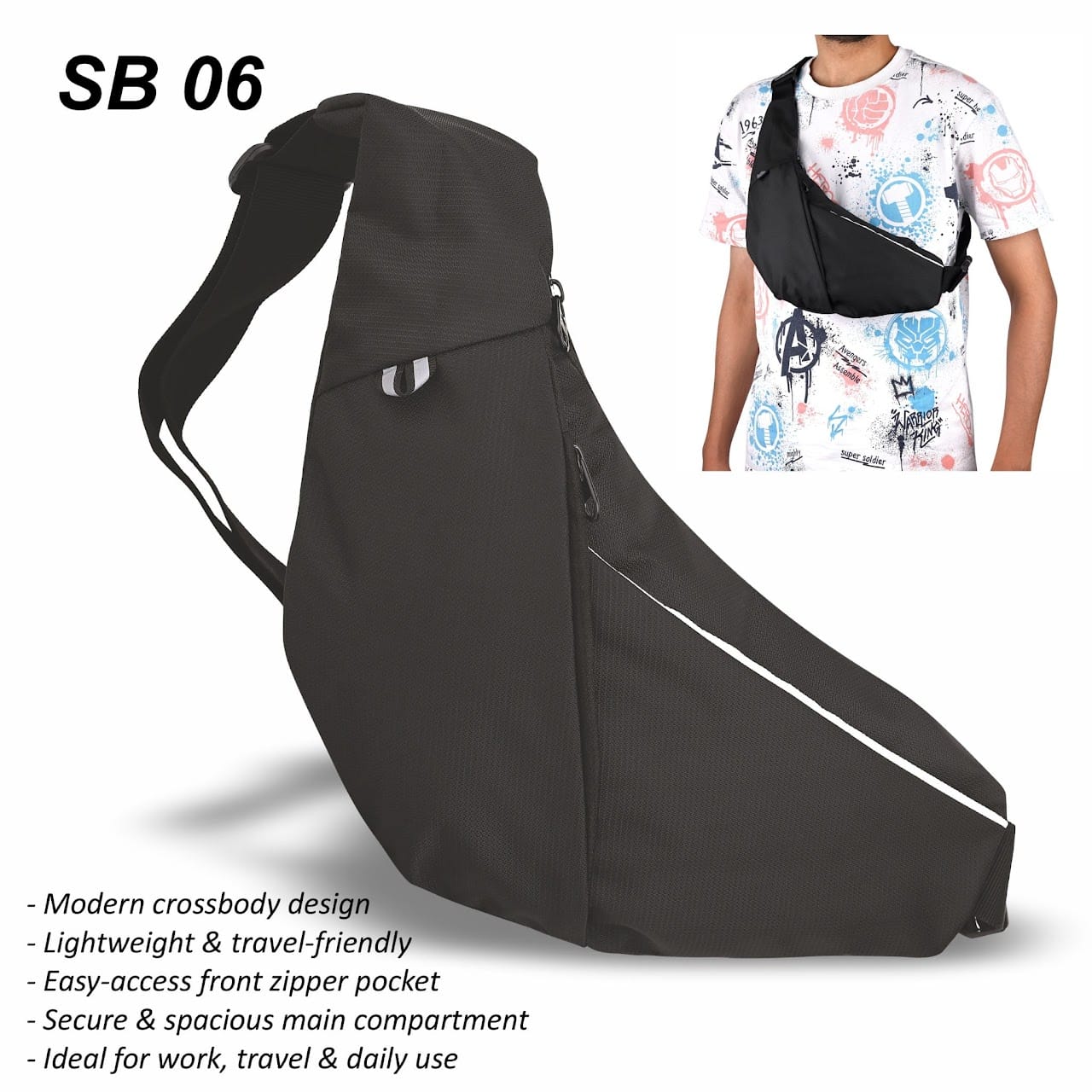 Cross Body Bag – Customisable & Travel Friendly