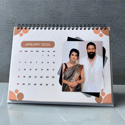 Classical Customised Table Top Calendar 2026