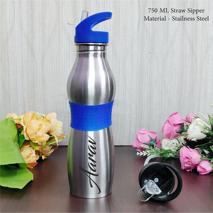 Personalized High Quality Stainless Steel Sipper Bottle (750 ML)
