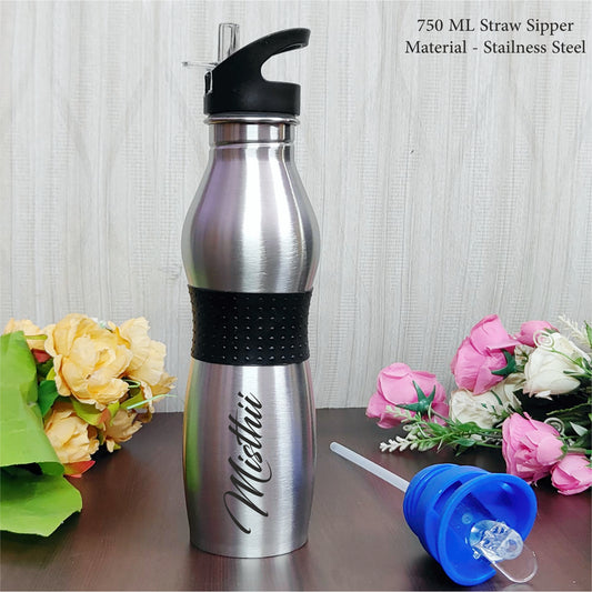 Personalized High Quality Stainless Steel Sipper Bottle (750 ML)