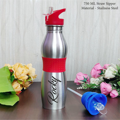 Personalized High Quality Stainless Steel Sipper Bottle (750 ML)