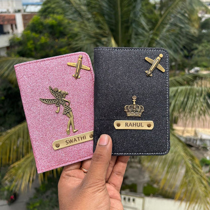 Glitter Personalized Passport Cover