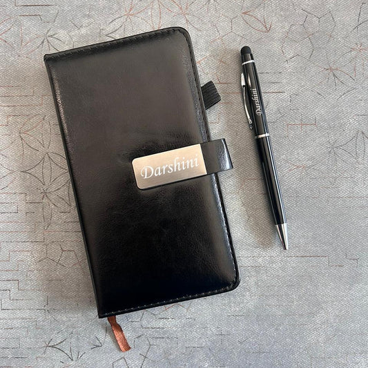 Personalized Pocket Diary & Stylus Pen Set