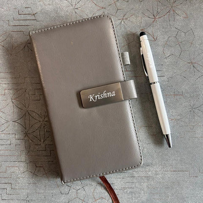 Personalized Pocket Diary & Stylus Pen Set