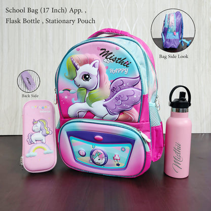 Personalized 3 In 1 School Bag Combo