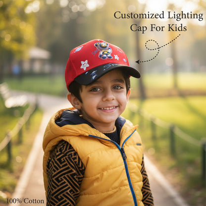 Personalized Space Theme Lighting Cap for Kids