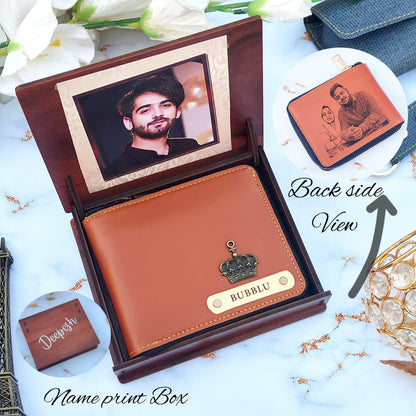 Personalized Unisex Zip Wallet With Sketch Print