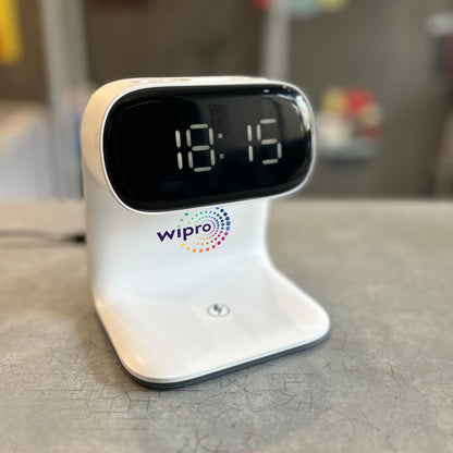 Personalized All-in-One Wireless Charging Dock & Alarm Clock