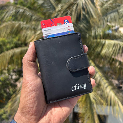 Personalized Turbo RFID Card Holder – 10 Slot Wallet