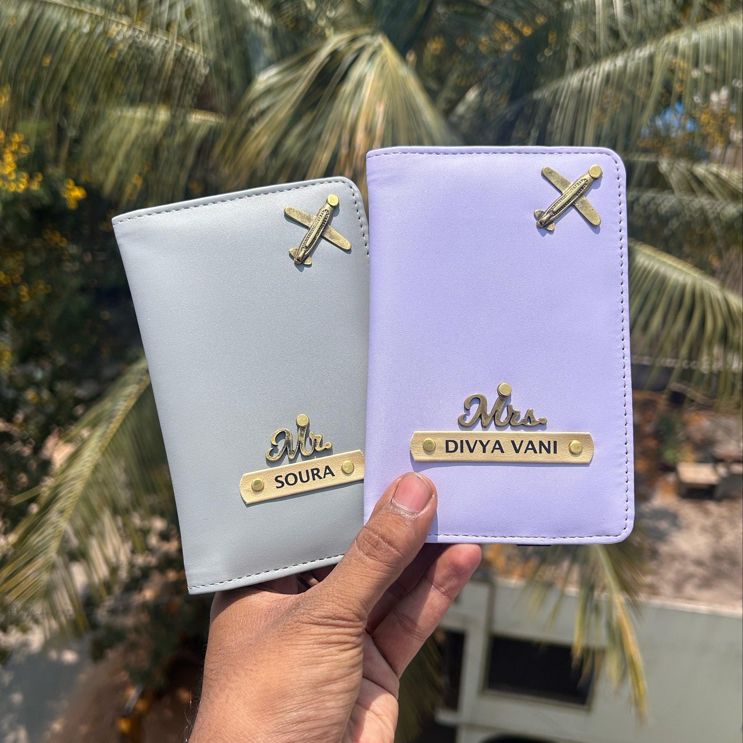 Personalized Pastel Passport Cover