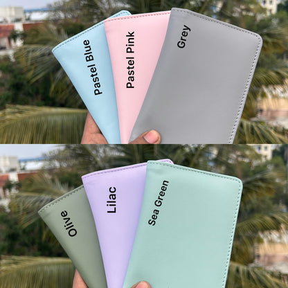 Personalized Pastel Passport Cover
