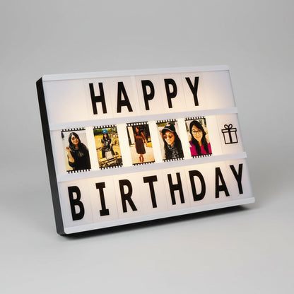 Personalized Cinematic Light Box With Photo Prints