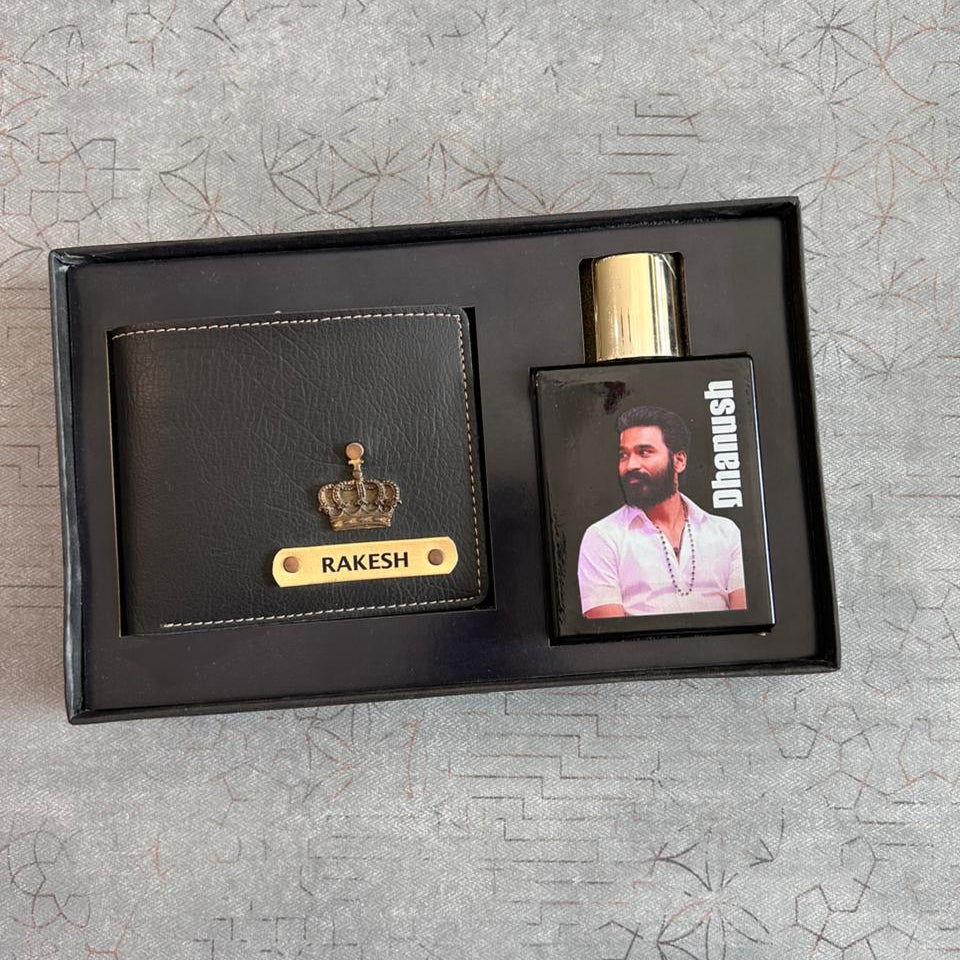Premium Personalized Wallet & Photo-Perfume Combo