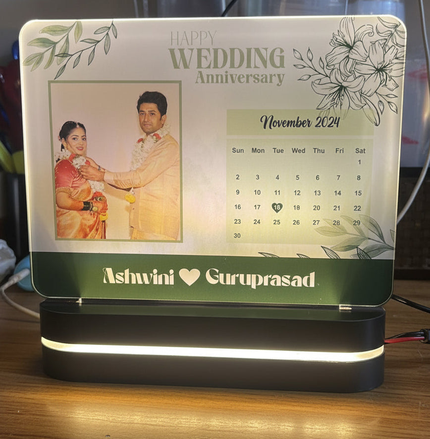 Personalized Photo & Text LED Table Top
