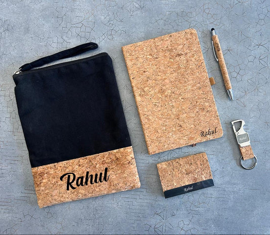 Personalized Eco-Friendly Cork 5-in-1 Gift Set